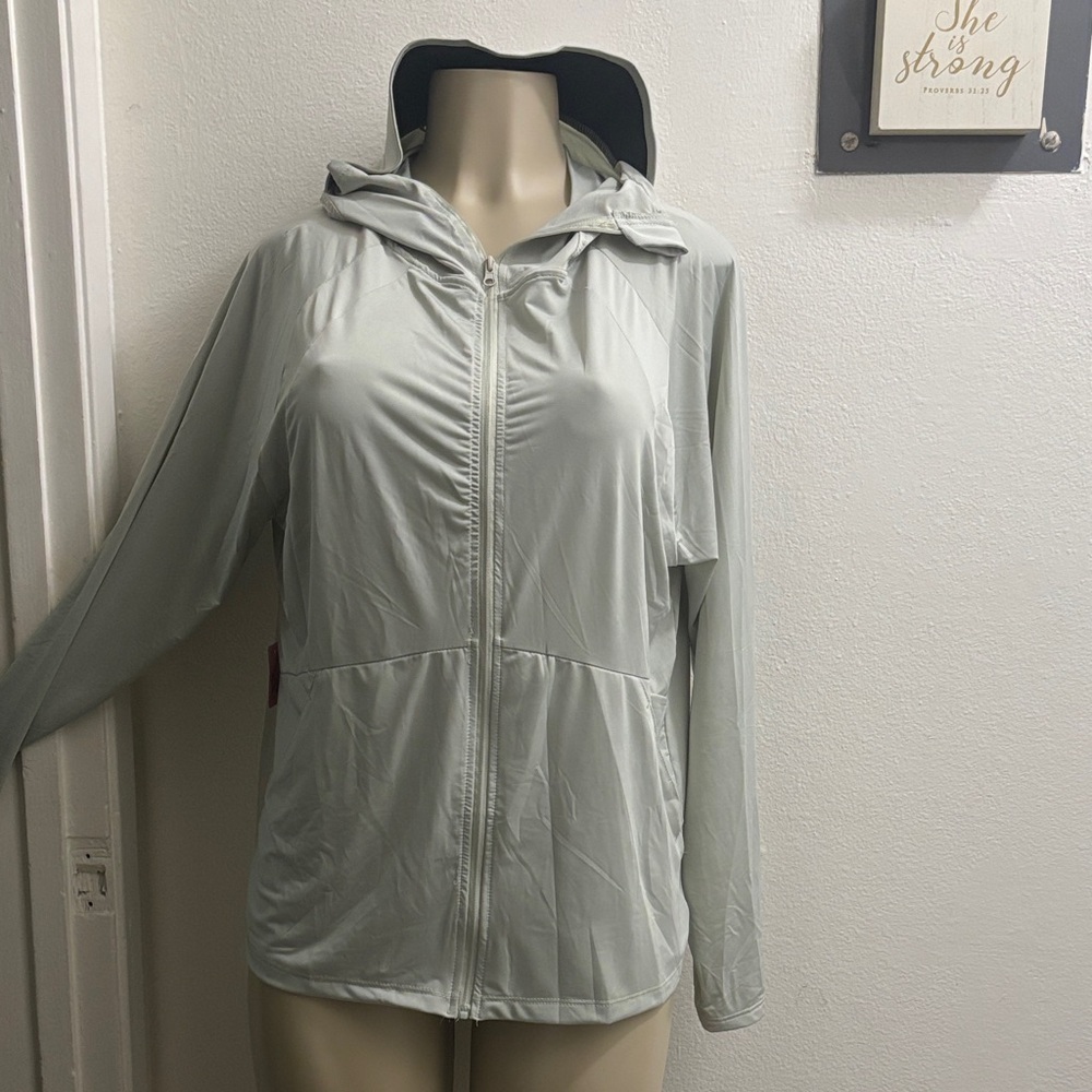 Light Gray Hooded Jacket